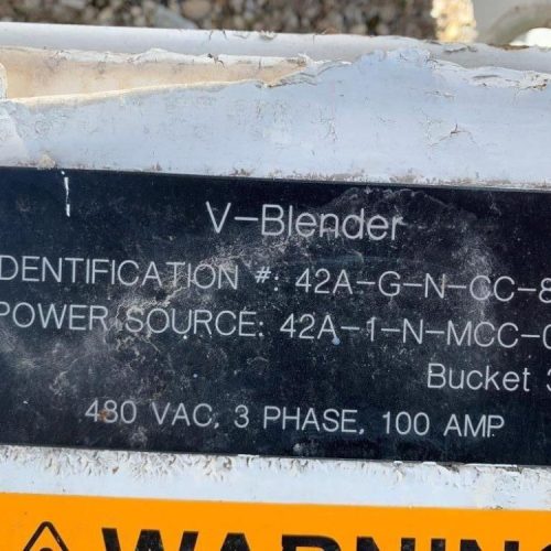 Crossley Economy 75 Cu Ft S/S Twin Shell V Blender with Intensifier Bar