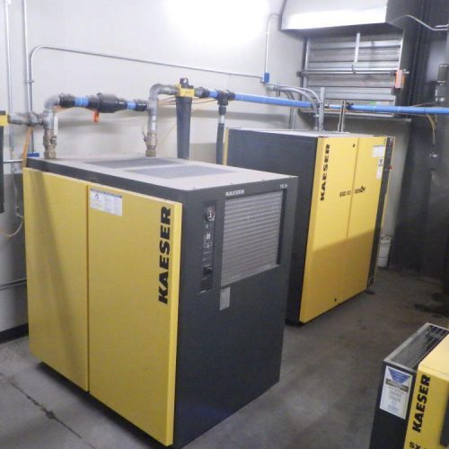 Kaeser Model BSD50 Complete (2) Screw Type Air Compressor System