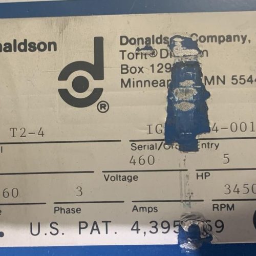 Donaldson Torit Model DFT24 1,016 Sq Ft Downflo II Dust Collector