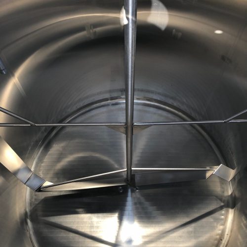 3,000 Gallon Cherry Burrell Vertical S/S Pressure Wall Sweep Scrape Agitated Tank