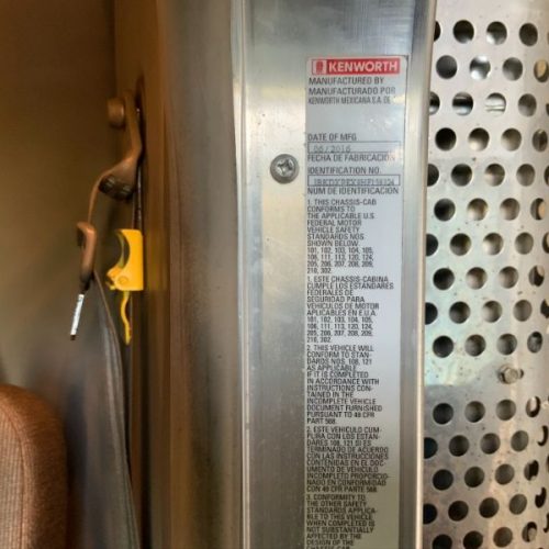 2017 Kenworth Model T800 Tandem Axle Tanker Truck with Walker 6,000 Gallon Tank