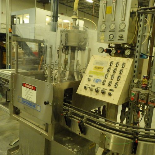 Complete 160-220 CPM Aerosol Filling and Packaging Line