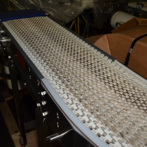 12 in Wide 180 Degree U-Shaped Conveyor with Plastic Interlocking Chain