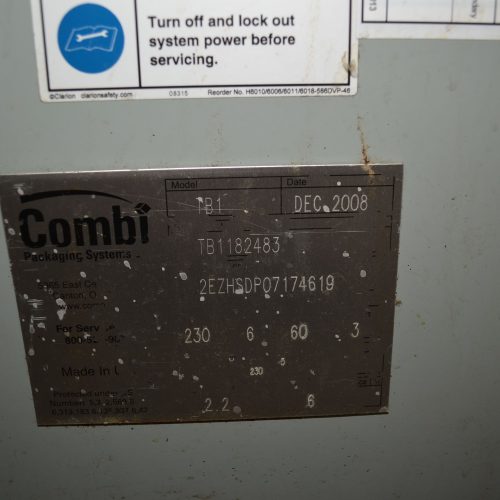 Combi Model 2EZHSDP High Speed 20 CPM Case Erector, Drop Packer, and Sealer