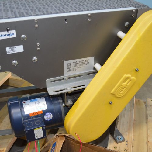 Multi Conveyor 10 in Wide 90 Degree Conveyor with Plastic Interlocking Belt