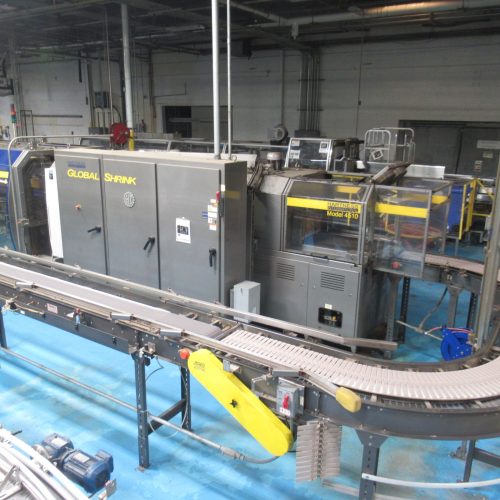 Complete 750 BPM Bottle Filling, Capping, Labeleing, and Packaging  Line (Line 1)
