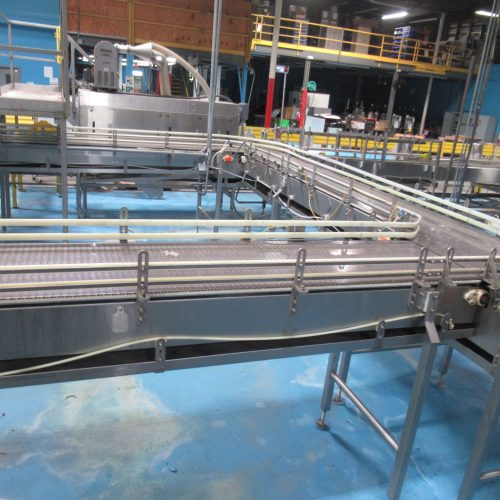 Complete 750 BPM Bottle Filling, Capping, Labeleing, and Packaging  Line (Line 1)