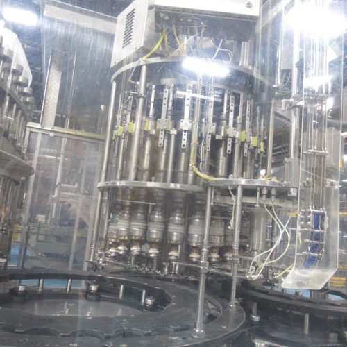 Complete 750 BPM Bottle Filling, Capping, Labeleing, and Packaging  Line (Line 1)