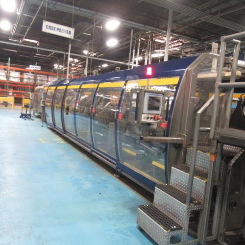 Complete 750 BPM Bottle Filling, Capping, Labeleing, and Packaging  Line (Line 1)