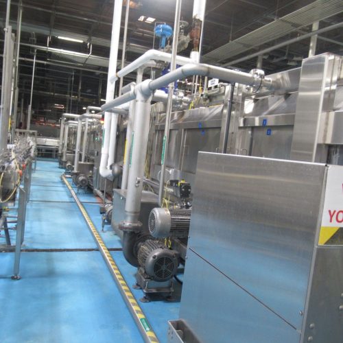 Complete 750 BPM Bottle Filling, Capping, Labeleing, and Packaging  Line (Line 1)