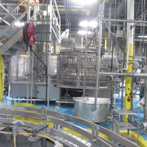 Complete 750 BPM Bottle Filling, Capping, Labeleing, and Packaging  Line (Line 1)