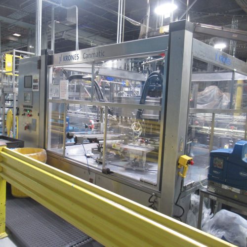 Complete 750 BPM Bottle Filling, Capping, Labeleing, and Packaging  Line (Line 1)