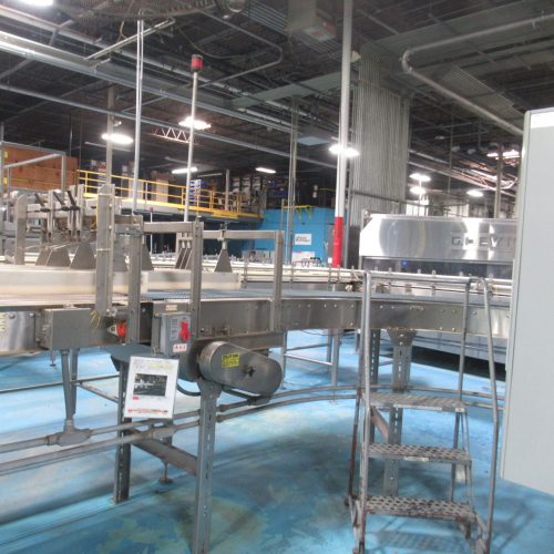 Hartness Model 4510 SHrink Bundler with Shink Tunnel and Laning Conveyor