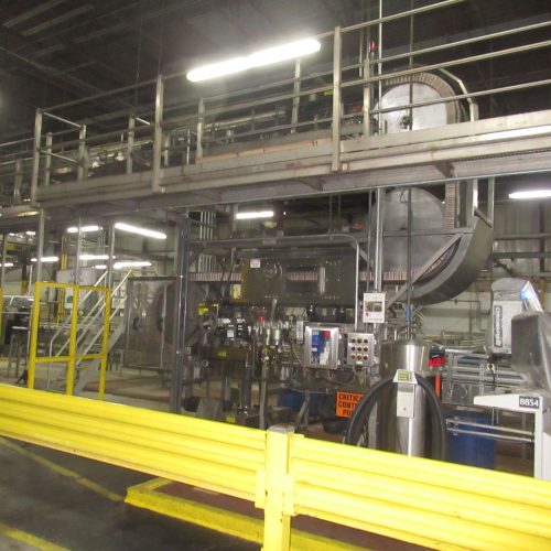 Complete 575 BPM Bottle Filling, Capping, Labeling, and Packaging Line (Line 2)