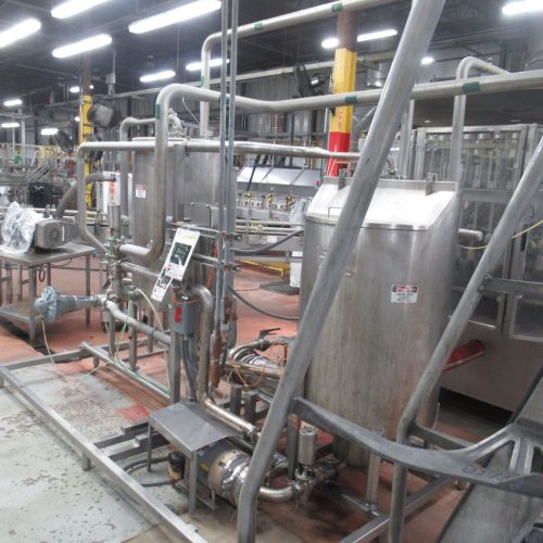 Complete 575 BPM Bottle Filling, Capping, Labeling, and Packaging Line (Line 2)