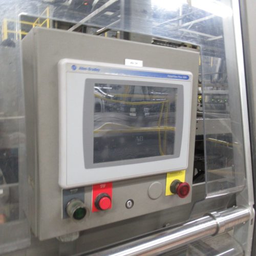 Douglas Contour Complete S/S Inline Tray Packer with Infeed Laner Conveyor