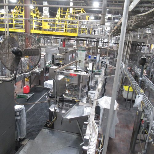 Complete 800 BPM Bottle Filling, Capping, Labeling, and Packaging Line (Line 4)