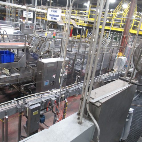 Complete 800 BPM Bottle Filling, Capping, Labeling, and Packaging Line (Line 4)