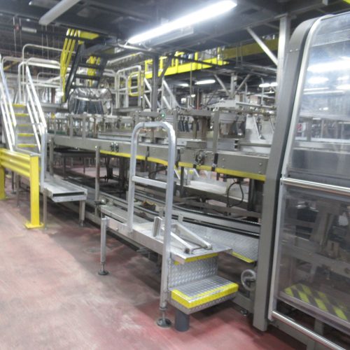 Complete 800 BPM Bottle Filling, Capping, Labeling, and Packaging Line (Line 4)