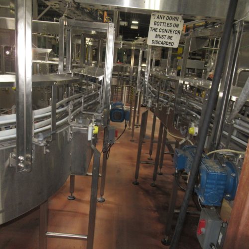 Complete 800 BPM Bottle Filling, Capping, Labeling, and Packaging Line (Line 4)