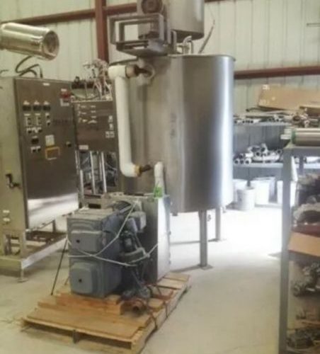 500 Gallon Lee Vertical 316 S/S Jacketed Sweep Scrape Agitated Tank