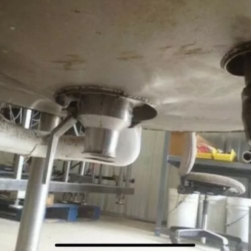 500 Gallon Lee Vertical 316 S/S Jacketed Sweep Scrape Agitated Tank