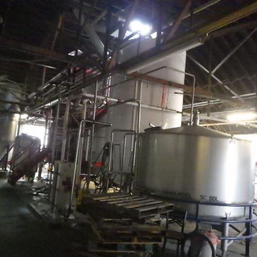 50 BBL Santrosa 3-Vessel S/S Brewhouse Including Mash Tun, Whirlpool and Brew Kettle