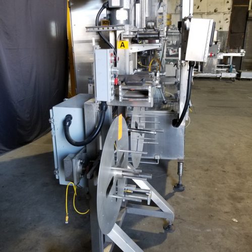 PDC Model R300 Shrink Sleeve Labeler with Heat Shrink Tunnel and Label Unwinder