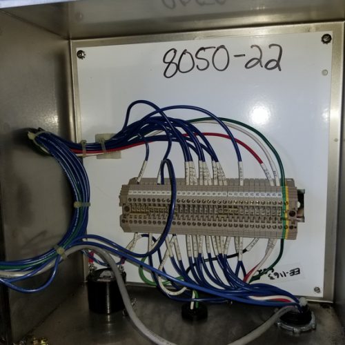 PDC Model R300 Shrink Sleeve Labeler with Heat Shrink Tunnel and Label Unwinder