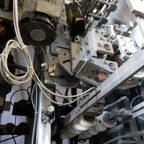 PDC Model R300 Shrink Sleeve Labeler with Heat Shrink Tunnel and Label Unwinder