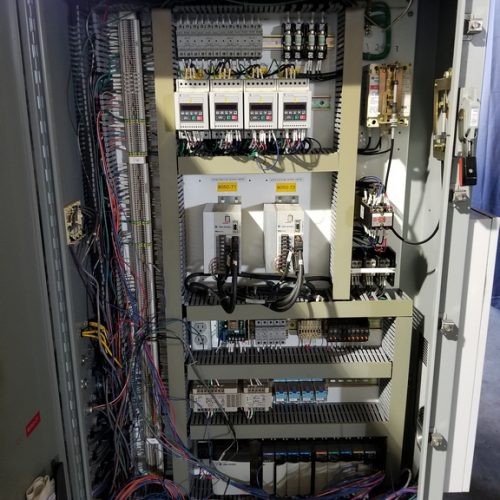 PDC Model R300 Shrink Sleeve Labeler with Heat Shrink Tunnel and Label Unwinder