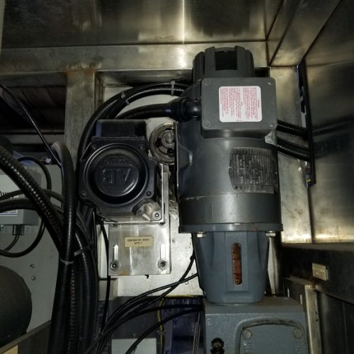 PDC Model R300 Shrink Sleeve Labeler with Heat Shrink Tunnel and Label Unwinder