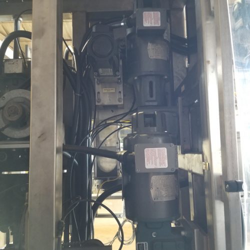 PDC Model R300 Shrink Sleeve Labeler with Heat Shrink Tunnel and Label Unwinder