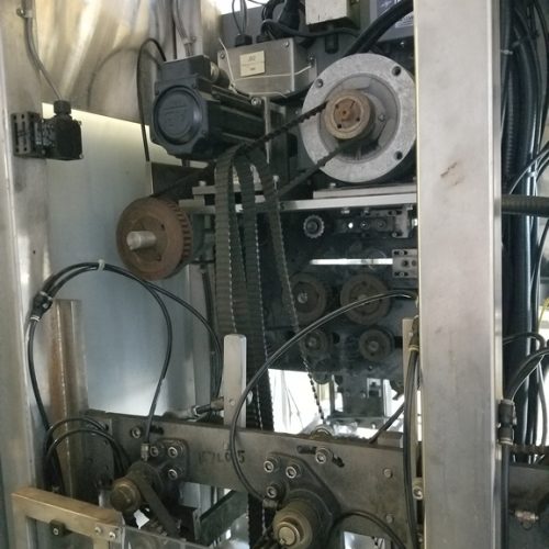 PDC Model R300 Shrink Sleeve Labeler with Heat Shrink Tunnel and Label Unwinder