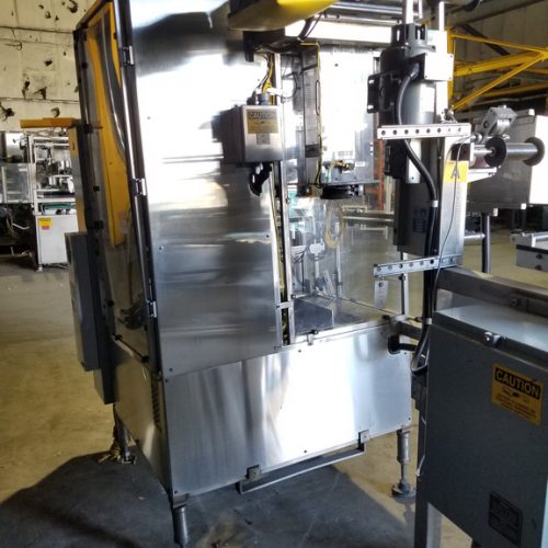 PDC Model R300 Shrink Sleeve Labeler with Heat Shrink Tunnel and Label Unwinder