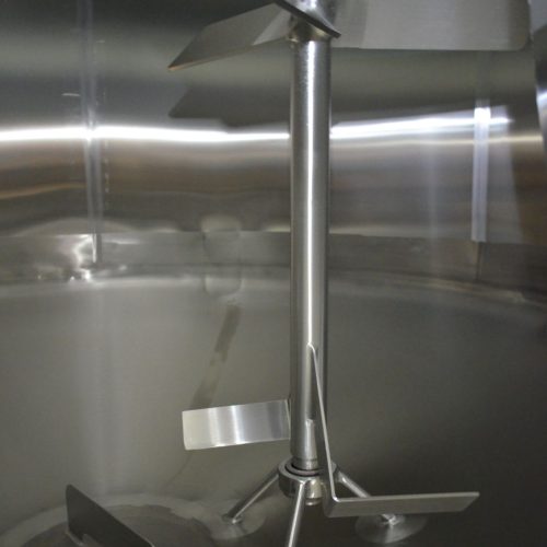 3,000 Gallon Feldmeier S/S Vertical Jacketed Prop Agitated Tank