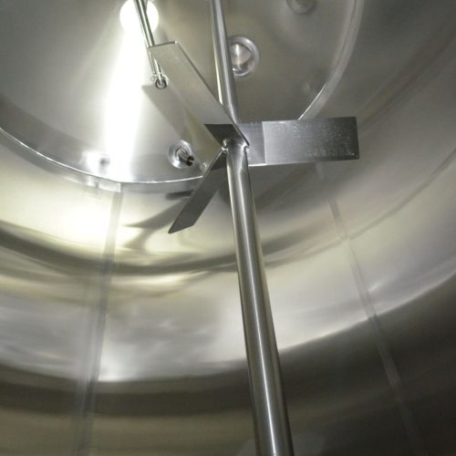 3,000 Gallon Feldmeier S/S Vertical Jacketed Prop Agitated Tank