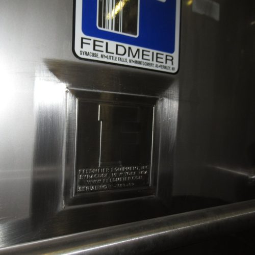 3,000 Gallon Feldmeier S/S Vertical Jacketed Prop Agitated Tank
