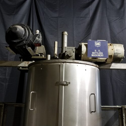 US Bottlers Model MC10SS (10) Head S/S Rotary Screw Capper with Cap Elevator