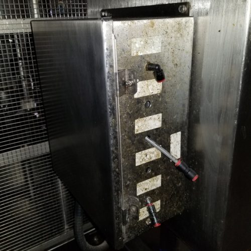 US Bottlers Model MC10SS (10) Head S/S Rotary Screw Capper with Cap Elevator