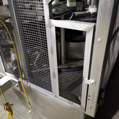 US Bottlers Model MC10SS (10) Head S/S Rotary Screw Capper with Cap Elevator