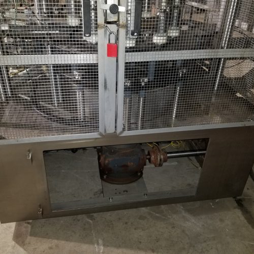 US Bottlers Model MC10SS (10) Head S/S Rotary Screw Capper with Cap Elevator