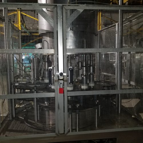 US Bottlers Model MC10SS (10) Head S/S Rotary Screw Capper with Cap Elevator