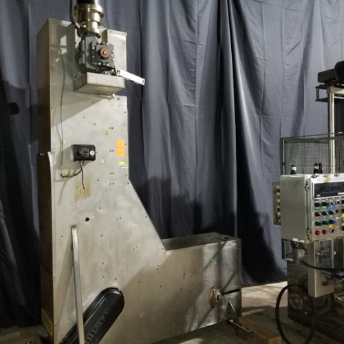 US Bottlers Model MC10SS (10) Head S/S Rotary Screw Capper with Cap Elevator