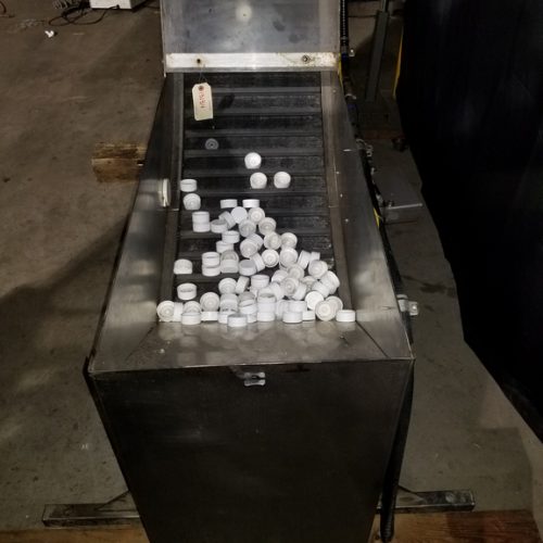 US Bottlers Model MC10SS (10) Head S/S Rotary Screw Capper with Cap Elevator