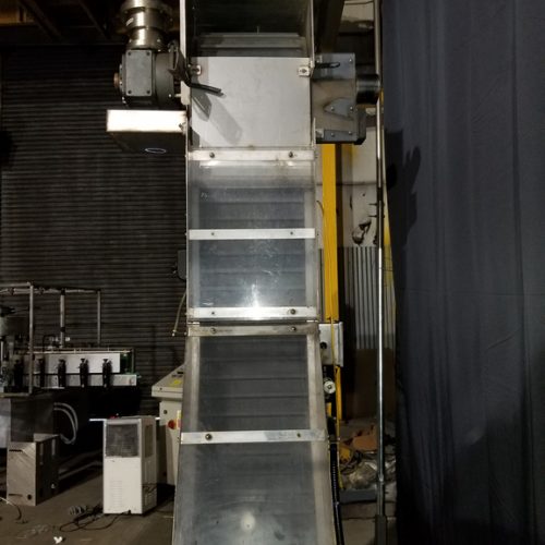 US Bottlers Model MC10SS (10) Head S/S Rotary Screw Capper with Cap Elevator