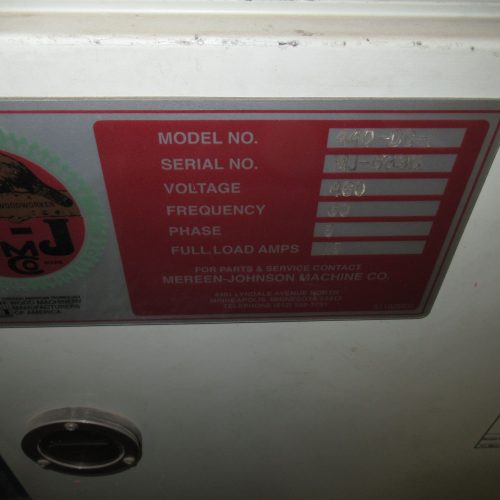 Mereen Johnson Model 440DC1 40 in Wide Fixed Arbor Gang Rip Saw