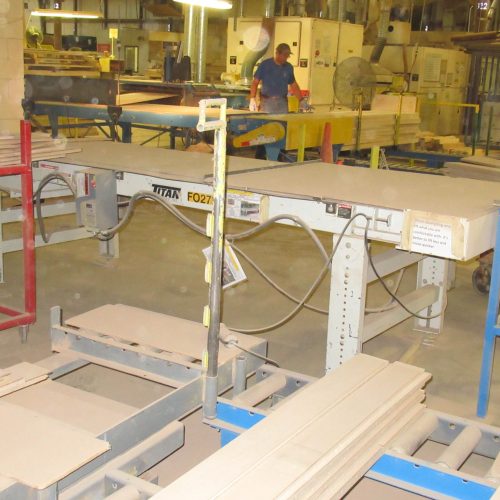Eagle Model PR1000 Laminating Line with Press, Roller, Cutoff Saw, Hot Melts