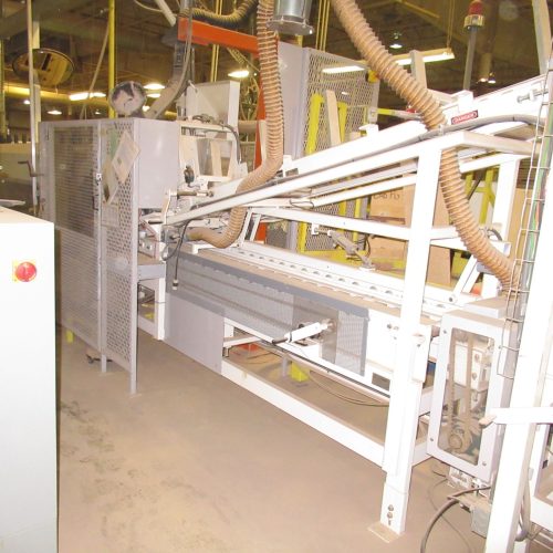 Eagle Model PR1000 Laminating Line with Press, Roller, Cutoff Saw, Hot Melts