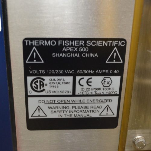 Thermo Scientific Model Apex500 S/S 10 in W x 4 3/4 in H Aperture Metal Detector